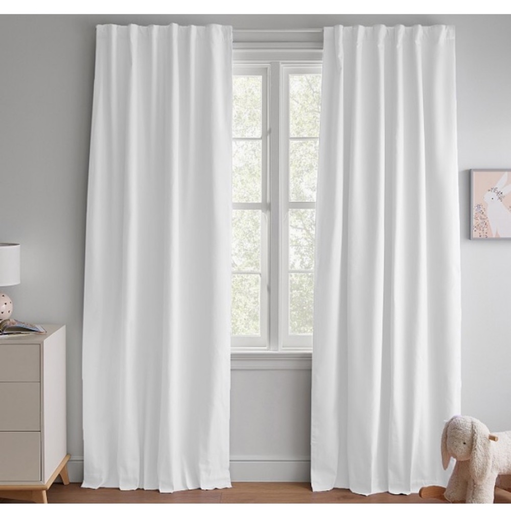 Quincy Cotton Canvas Blackout Curtain - 44Win x 84Lin